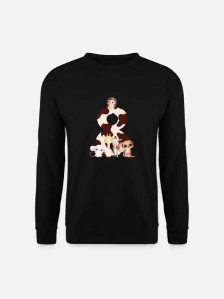 8th anniversary - eighth anniversary animals - Unisex Sweatshirt - black