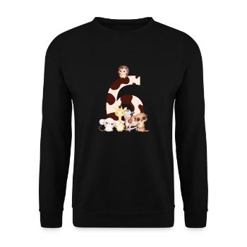 6th Anniversary - Sixth Anniversary Animals - Unisex Sweatshirt - black - Front - Alina (178cm) & Michal (187cm)