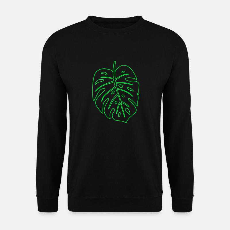 Monstera leaf - Unisex Sweatshirt - black