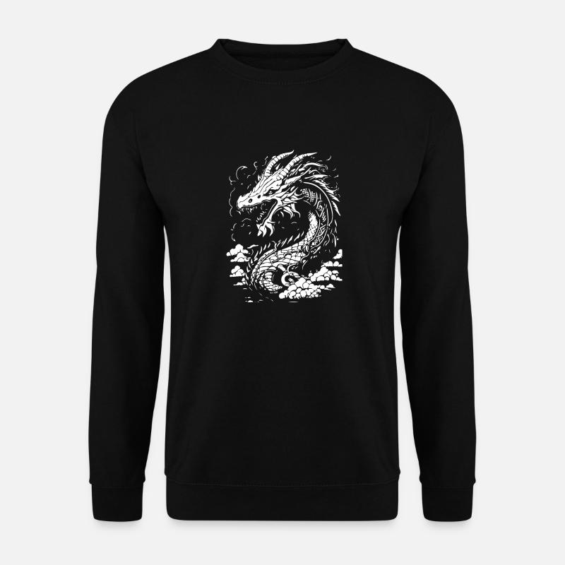 Fantasy Chinese Dragon - Unisex Sweatshirt - black