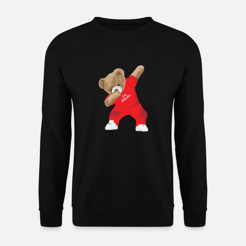 Dabbing Teddy - Unisex Pullover - Schwarz