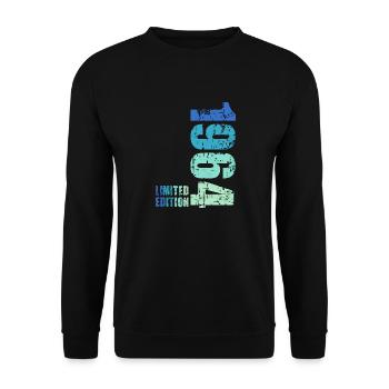 60th birthday 1964 - Unisex Sweatshirt - black - Front - Alina (178cm) & Michal (187cm)