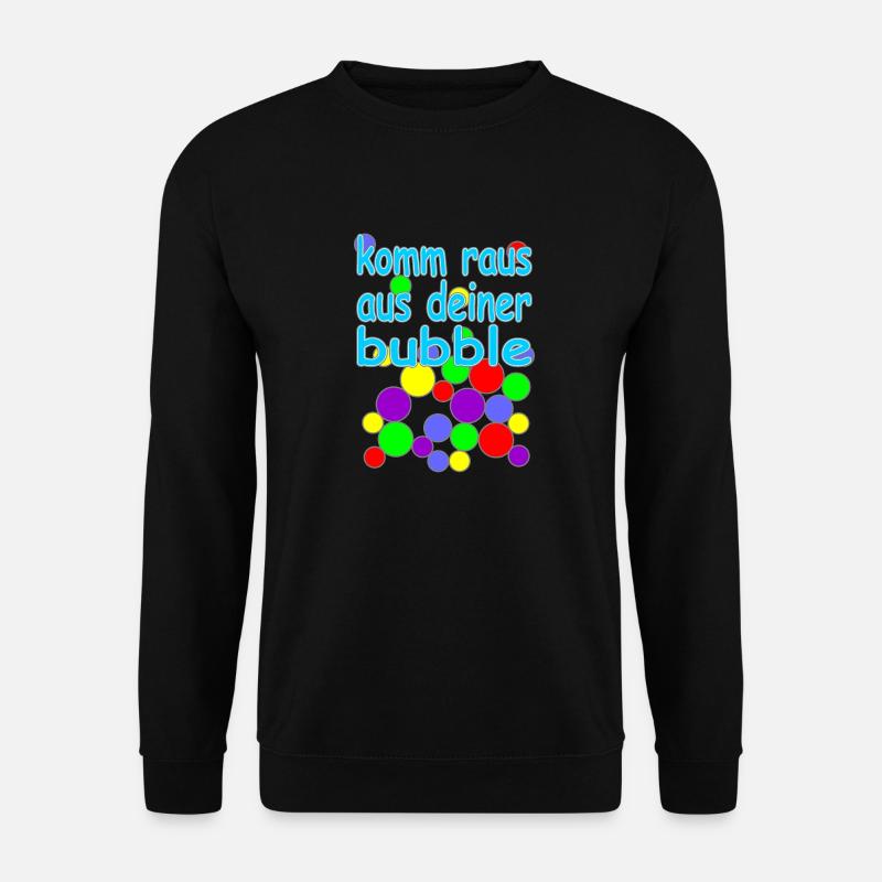 bubble deutsche Version Nr.2 - Unisex Pullover - Schwarz