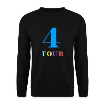 Four-4th Anniversary - Unisex Sweatshirt - black - Front - Alina (178cm) & Michal (187cm)