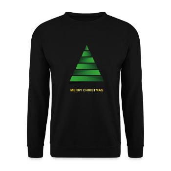 Joyeux sapin de Noël - Sweat-shirt Unisexe - noir - Devant - Alina (178cm) & Michal (187cm)