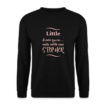 Baby Sayings - Unisex Sweatshirt - black - Front - Alina (178cm) & Michal (187cm)