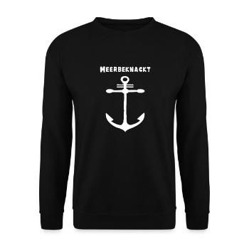 Sea Cracked Anchor Insane, Crazy - Unisex Sweatshirt - black - Front - Alina (178cm) & Michal (187cm)