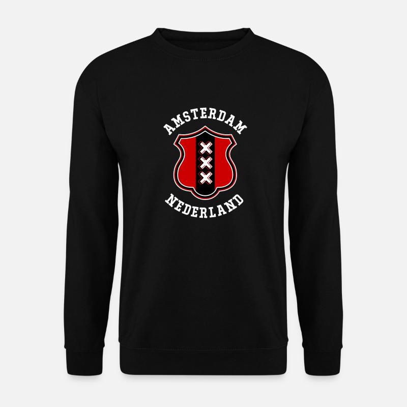 Amsterdam - Unisex Pullover - Schwarz