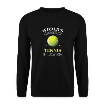 Le joueur de tennis le plus correct du monde - Sweat-shirt Unisexe - noir - Devant - Alina (178cm) & Michal (187cm)