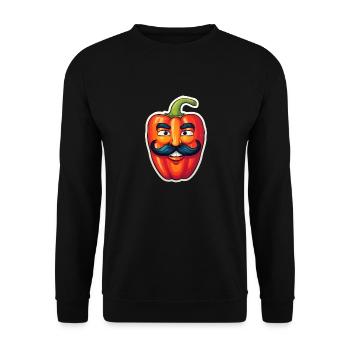 Senior Paprika Anime - Unisex Sweatshirt - black - Front - Alina (178cm) & Michal (187cm)