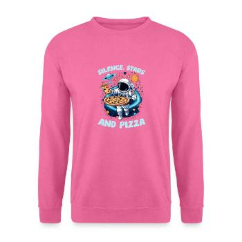 Silence Stars & Pizza - Unisex Pullover - Pink - Vorne