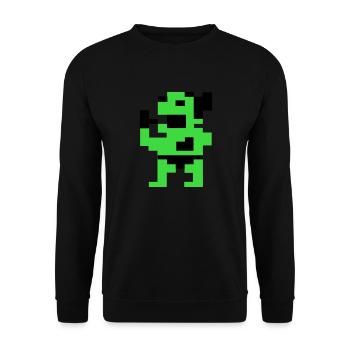 The Fat Green (Pix) - Unisex Sweatshirt - black - Front - Alina (178cm) & Michal (187cm)