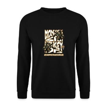 Monkey se monkey do to get paintball experience - Unisex Sweatshirt - black - Front - Alina (178cm) & Michal (187cm)