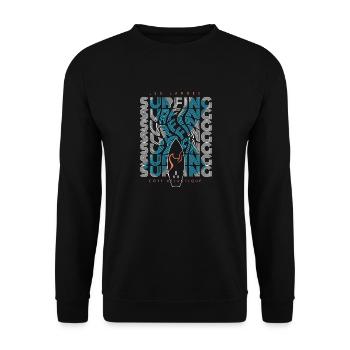 016s Surfing4 - Sweat-shirt Unisexe - noir - Devant - Alina (178cm) & Michal (187cm)