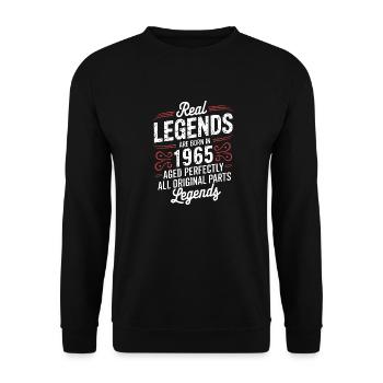 59th Anniversary September 1965 - Unisex Sweatshirt - black - Front - Alina (178cm) & Michal (187cm)