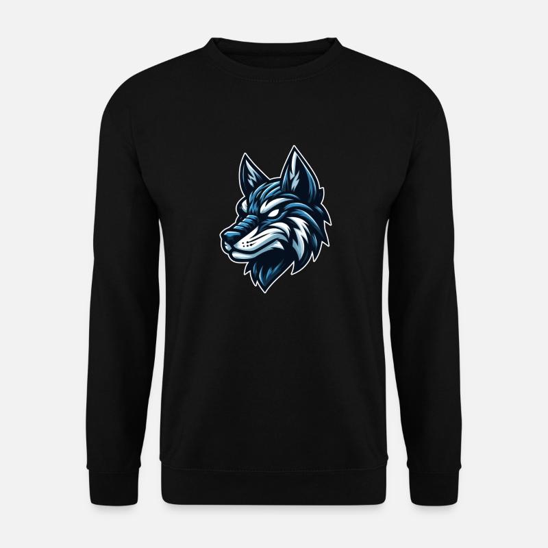 Glatter Wolf - Unisex Pullover - Schwarz