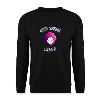 Freepik BR 89DDD3A0 4D06 46F8 85E7 E1AC426D3F69 - Sweat-shirt Unisexe - noir - Devant - Alina (178cm) & Michal (187cm)