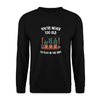 Gardener Garden Plants Gardening - Unisex Sweatshirt - black - Front - Alina (178cm) & Michal (187cm)