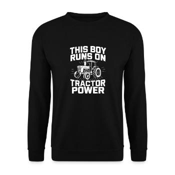 Tracteur Agriculteur Tracteurs agricoles Agriculteur - Sweat-shirt Unisexe - noir - Devant - Alina (178cm) & Michal (187cm)