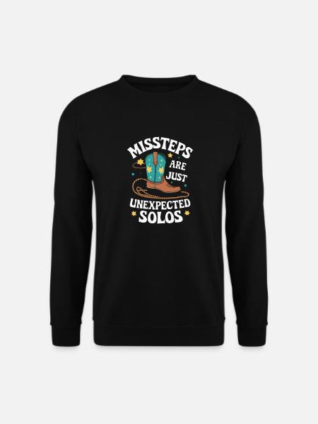 Line Dancing Dancing Dancers - Unisex Sweatshirt - black