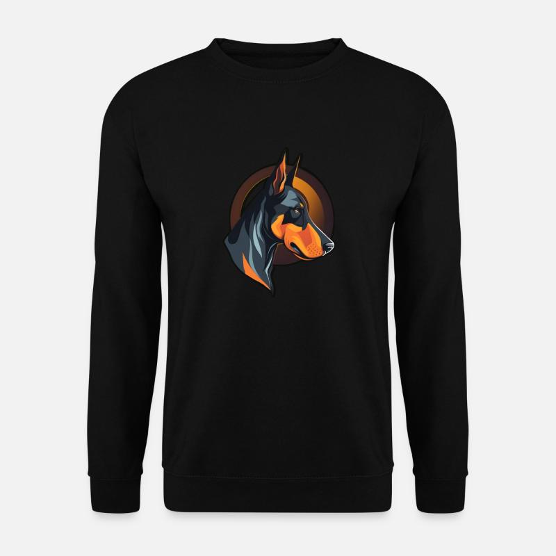 Cooler Dobermann Dobermannhalter - Unisex Pullover - Schwarz