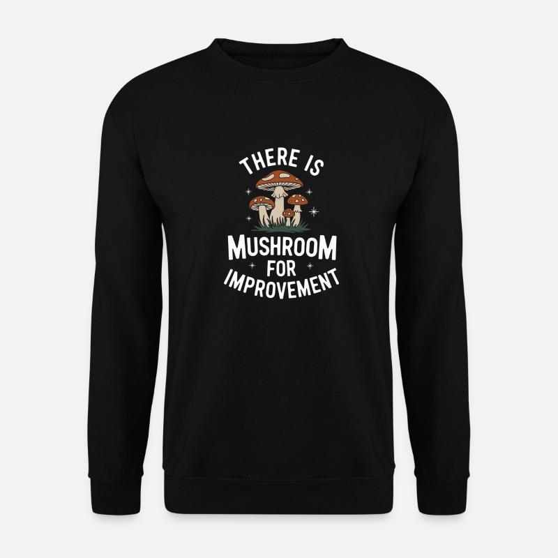 Mushroom Mushrooms Funghi Mushroom - Unisex Sweatshirt - black