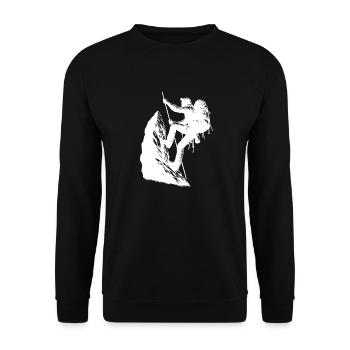 Alpinistes sur la corde Sports de montagne Escalade - Sweat-shirt Unisexe - noir - Devant - Alina (178cm) & Michal (187cm)