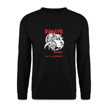 Boxing Bumaye - Unisex Sweatshirt - black - Front - Alina (178cm) & Michal (187cm)