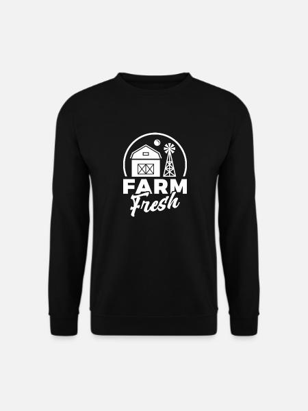 Farm Sweet Farm Geschenk Spruch Bauer Landleben - Unisex Pullover - Schwarz