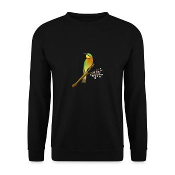 Dwarf Bee-eater Digital Illustration - Unisex Sweatshirt - black - Front - Alina (178cm) & Michal (187cm)