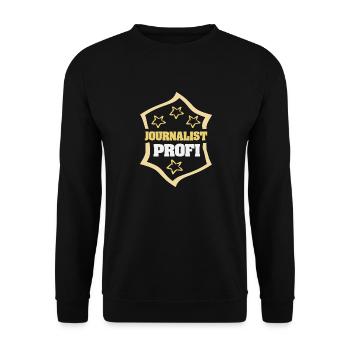 Journalist as a profession - Unisex Sweatshirt - black - Front - Alina (178cm) & Michal (187cm)