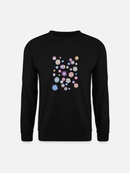 Flower Power Peace & Power Unisex - Unisex Pullover - Schwarz