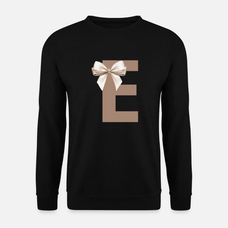Buchstabe E Knoten - Unisex Pullover - Schwarz