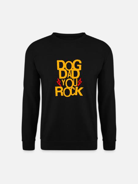 Dog dad – you just rock! - Unisex Sweatshirt - black
