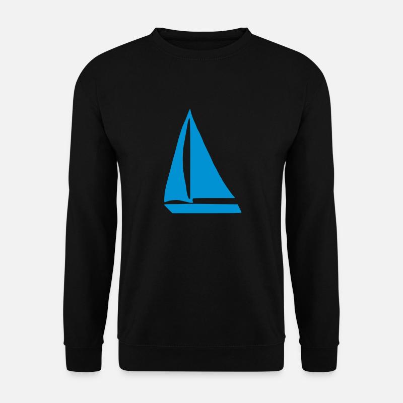 Segelboot - Unisex Pullover - Schwarz