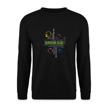 Sauvignon Blanc - Unisex Pullover - Schwarz - Vorne - Alina (178cm) & Michal (187cm)