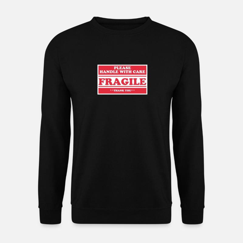 Fragile - Unisex Pullover - Schwarz