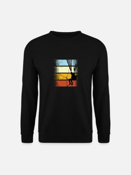 Paragliding Gleitschirmflieger Pilot Vintage Gesch - Unisex Pullover - Schwarz