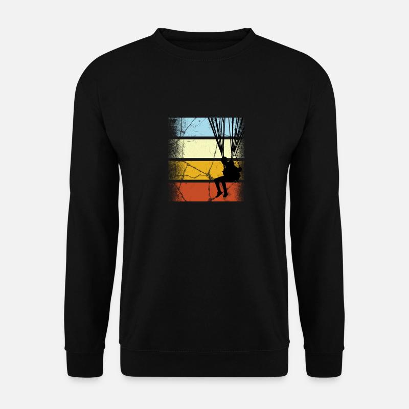 Parapente parapente Pilot Vintage Gesch - Sweat-shirt Unisexe - noir