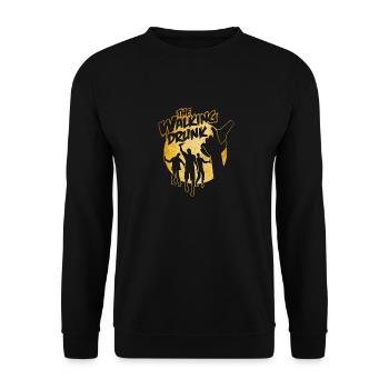 L’enterrement de vie de garçon JGA Walking Drunk - Sweat-shirt Unisexe - noir - Devant - Alina (178cm) & Michal (187cm)