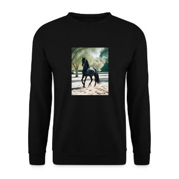 PRÉ - Sweat-shirt Unisexe - noir - Devant - Alina (178cm) & Michal (187cm)