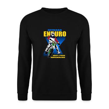 Enduro Offroad - Unisex Pullover - Schwarz - Vorne - Alina (178cm) & Michal (187cm)