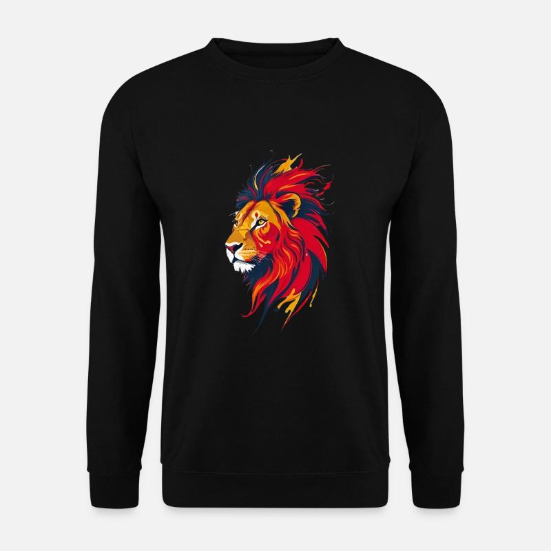 Löwenkopf - Unisex Pullover - Schwarz