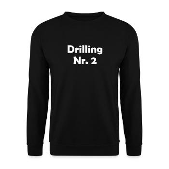 Drilling Nr 2 Drillinge Neugeborenes Geschenk - Unisex Pullover - Schwarz - Vorne - Alina (178cm) & Michal (187cm)