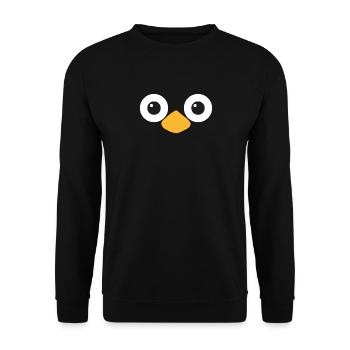 Little Penguin - Unisex Pullover - Schwarz - Vorne - Alina (178cm) & Michal (187cm)