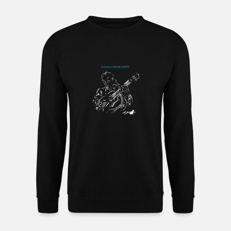 DJANGO REINHARDT JAZZ MANOUCHE - Unisex Sweatshirt - black
