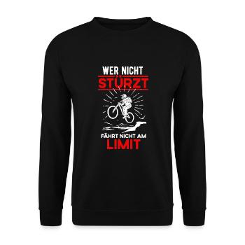 Mountainbike MTB Downhill - Unisex Pullover - Schwarz - Vorne - Alina (178cm) & Michal (187cm)