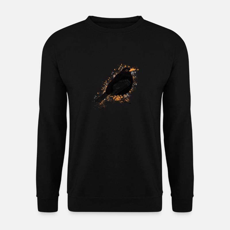 Merle Oiseau Oiseau Oiseau Observateur des oiseaux - Sweat-shirt Unisexe - noir