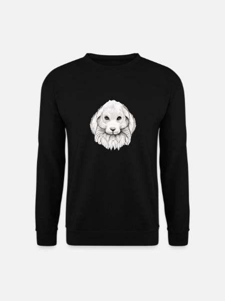 Rabbit in Comic Style - Unisex Sweatshirt - black