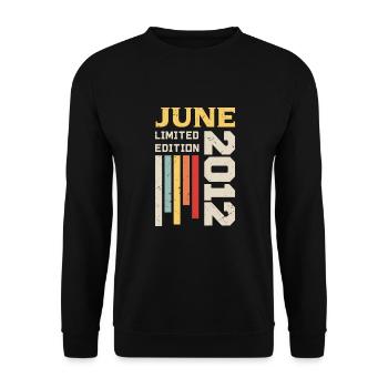 June 2012 - Birthday gift June 2012 June - Unisex Sweatshirt - black - Front - Alina (178cm) & Michal (187cm)
